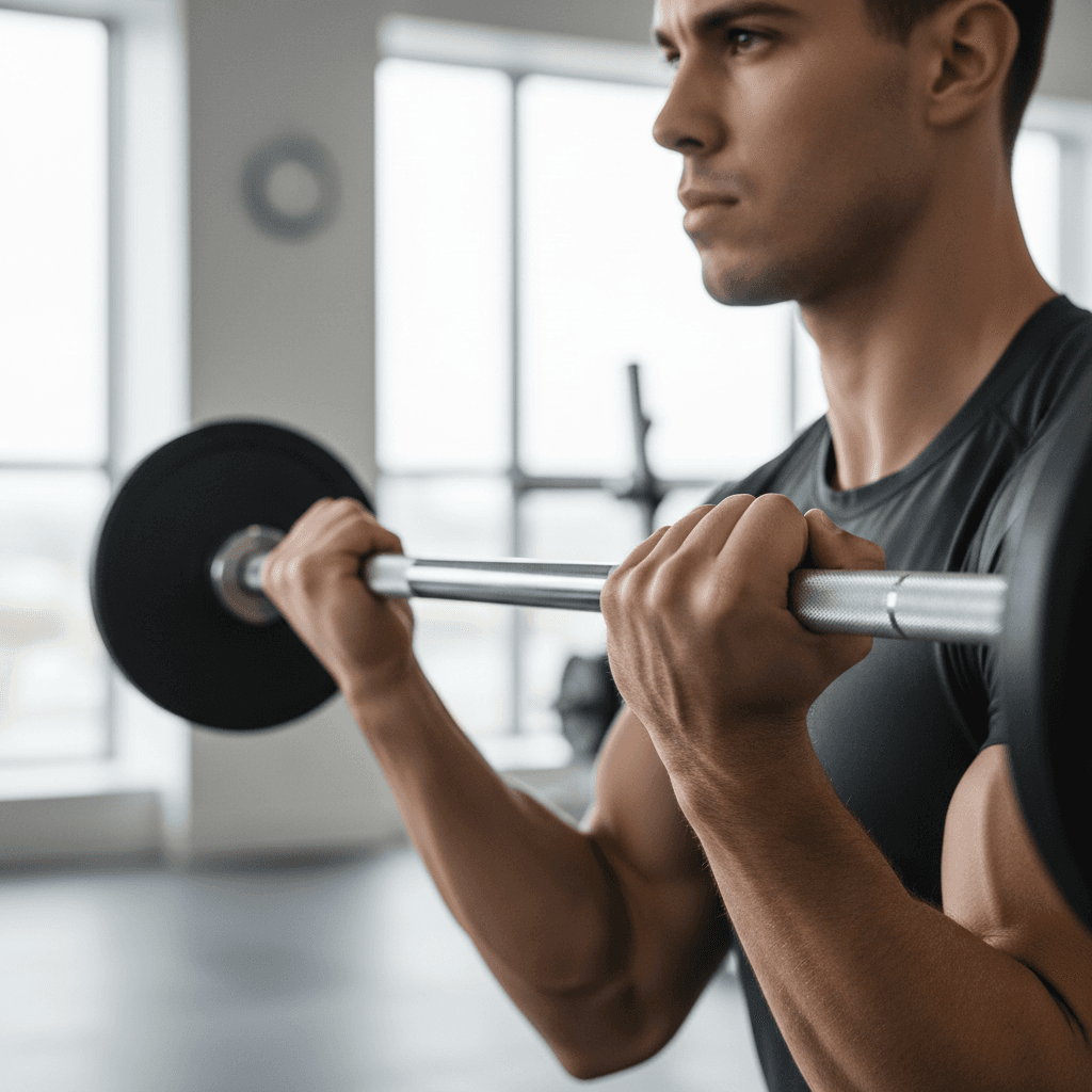 Trainer tracking client progress during session